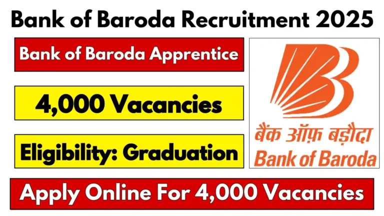 Bank of Baroda Apprentice Recruitment 2025